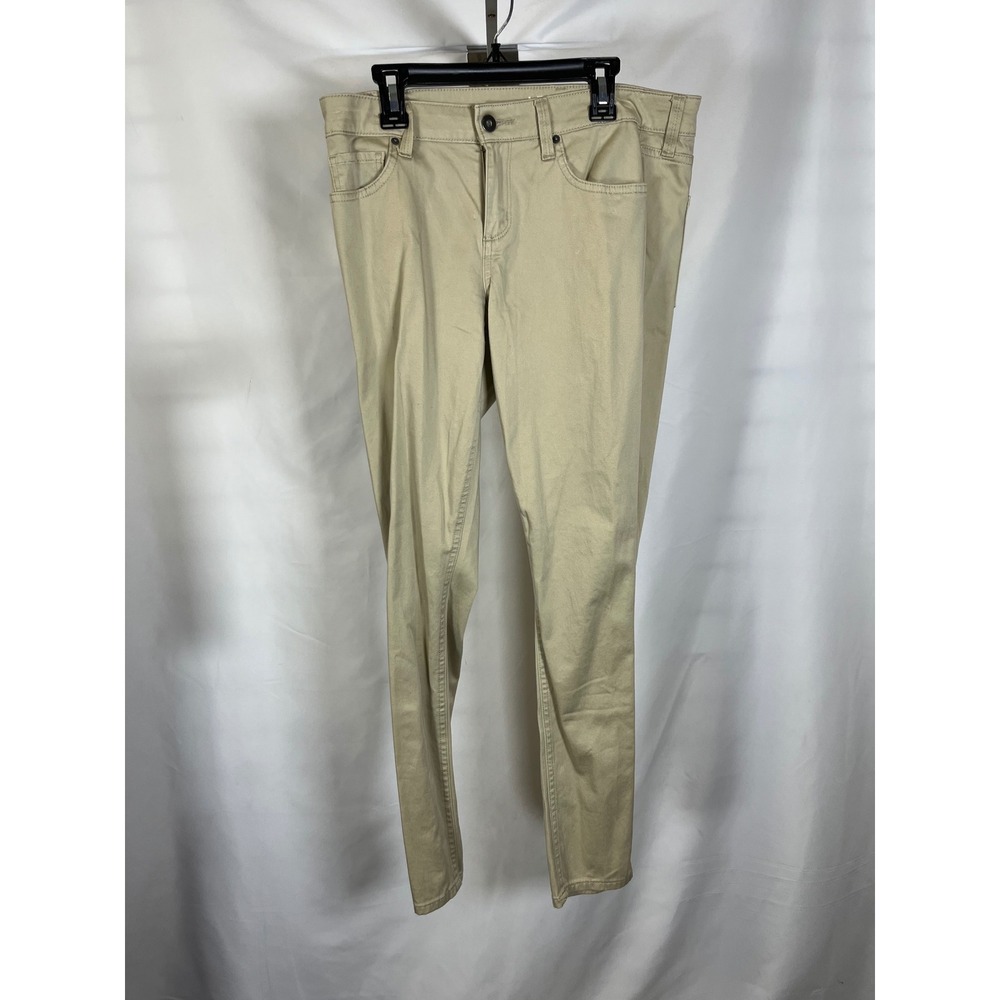 Arizona Jean Co Khaki Tan Skinny Pants Size 9 Juniors Cotton Stretch Chino Style